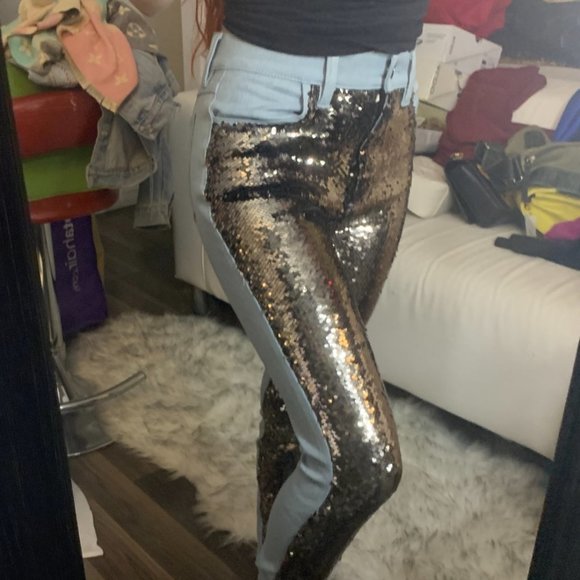 SEQUIN FRONT JEANS! - Picture 4 of 13